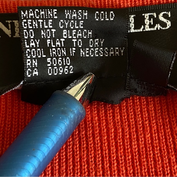 RARE Vintage Nina Charles 2-Piece Sweater Cardigan and Maxi Dress Orange | L - Picture 6 of 16